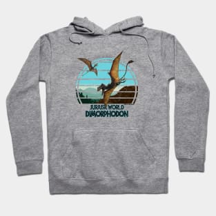 Dimorphodon Distressed Jurassic Flying Dinosaur Hoodie